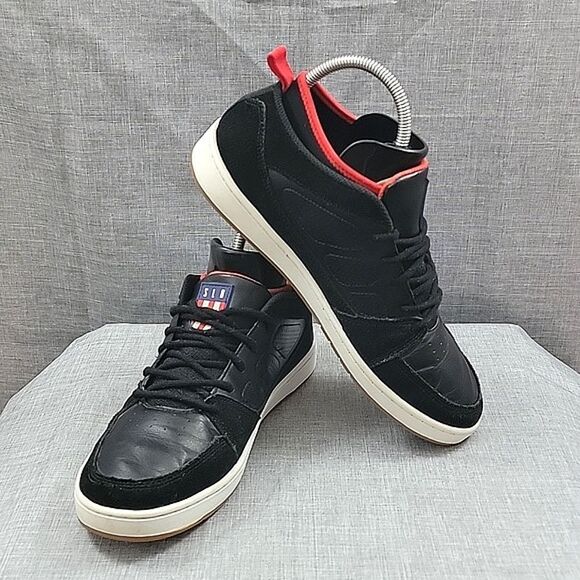 ES SLB Mid Sal Barbier 2017 Black leather / suede U.S. Mens Size 8.5 - Picture 1 of 13